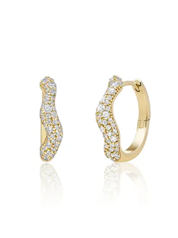 Sparkling Jewels Sparkling Jewels EAG48, Creolen zilver verguld