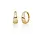 Sparkling Jewels EAG52, Creolen zilver verguld