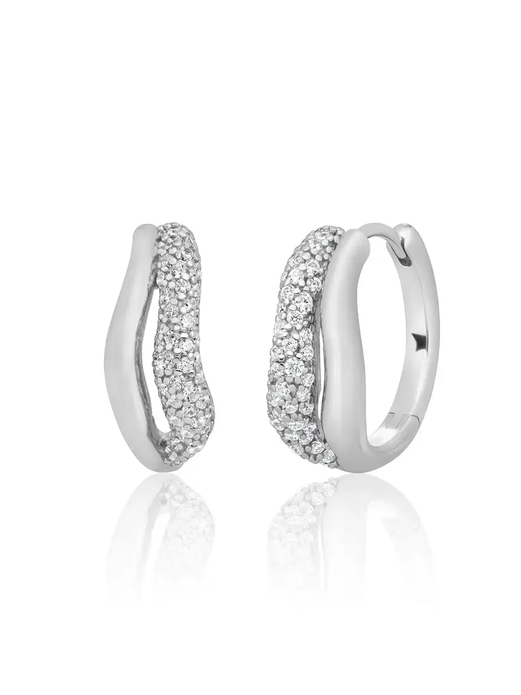 Sparkling Jewels Sparkling Jewels EAS49, Creolen zilver