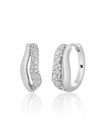 Sparkling Jewels Sparkling Jewels EAS49, Creolen zilver