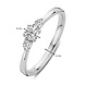 Aurore Aurore RA25600037-53, Ring Alix 14krt witgoud met LABgrown Diamant