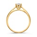 Aurore Aurore RA15010075-57, Ring Olivia 18krt geelgoud met LABgrown Diamant