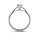 Aurore RA25010050-53, Ring Olivia 18krt witgoud met LABgrown Diamant