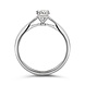 Aurore Aurore RA25010050-53, Ring Olivia 18krt witgoud met LABgrown Diamant