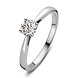 Aurore Aurore RA25010050-53, Ring Olivia 18krt witgoud met LABgrown Diamant