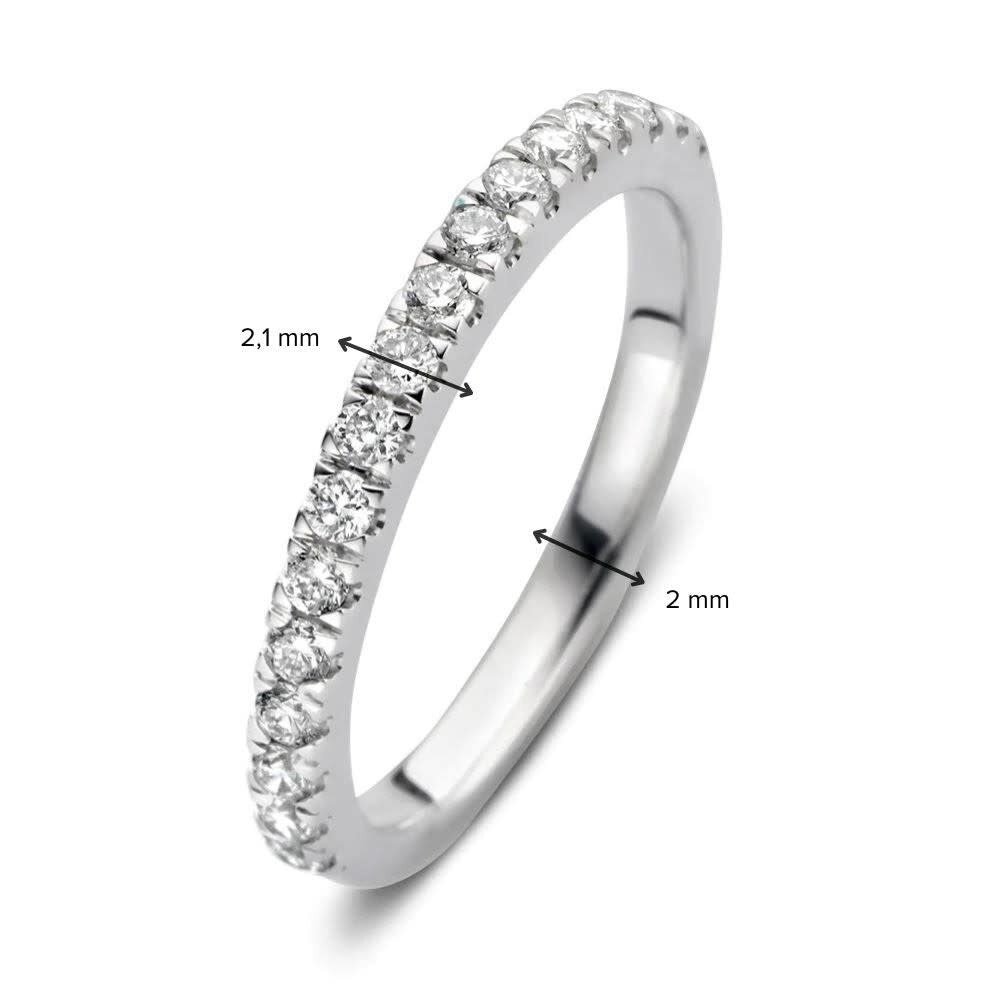 Aurore Aurore RA25500030-53, Ring Millie 18krt witgoud met LABgrown Diamant
