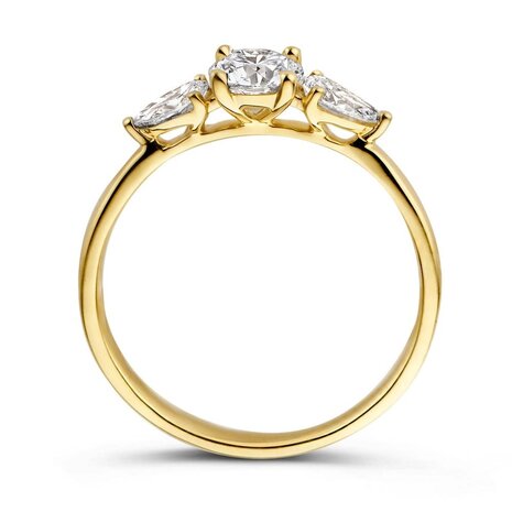 Aurore Aurore RA15620090-57, Ring Evie 18krt geelgoud met LABgrown Diamant