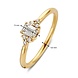 Aurore Aurore RA15930041-55, Ring Ines 18krt geelgoud met LABgrown Diamant