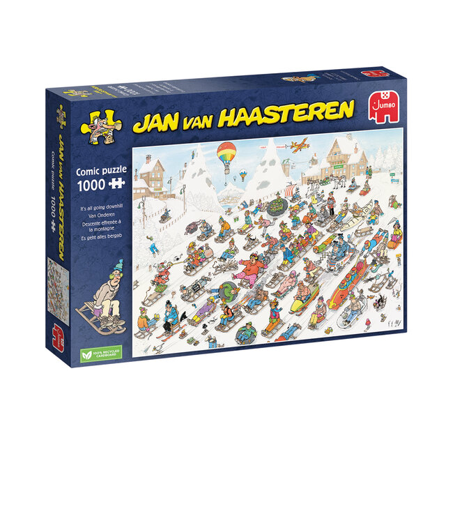 Jumbo Jan van Haasteren: It's All Going Downhill (1000 Pieces)