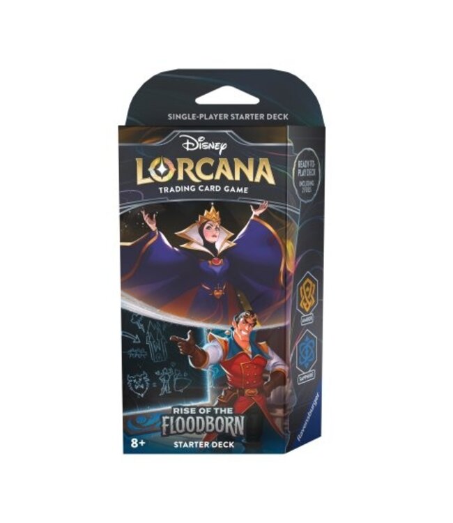 Disney Lorcana: Rise of the Floodborn - Starter Deck (The Queen & Gaston)