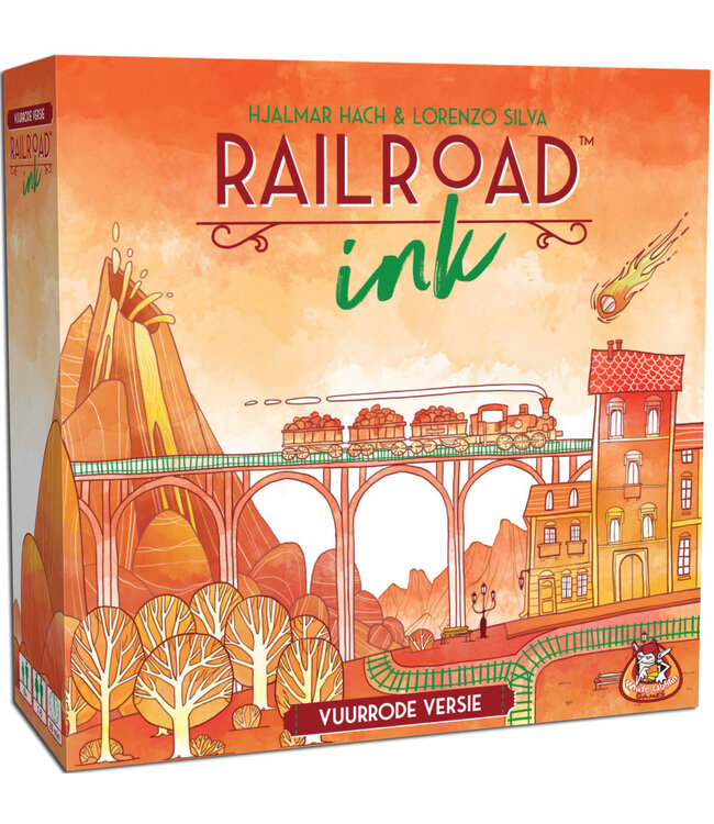 Railroad Ink: Vuurrode versie (NL) - Brettspiel