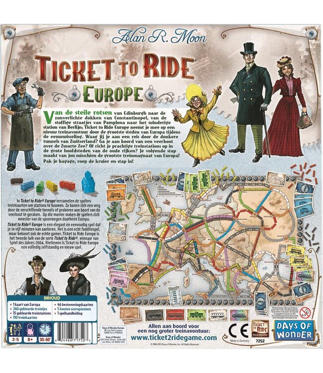 Ticket to Ride: Europe (NL) - Board game