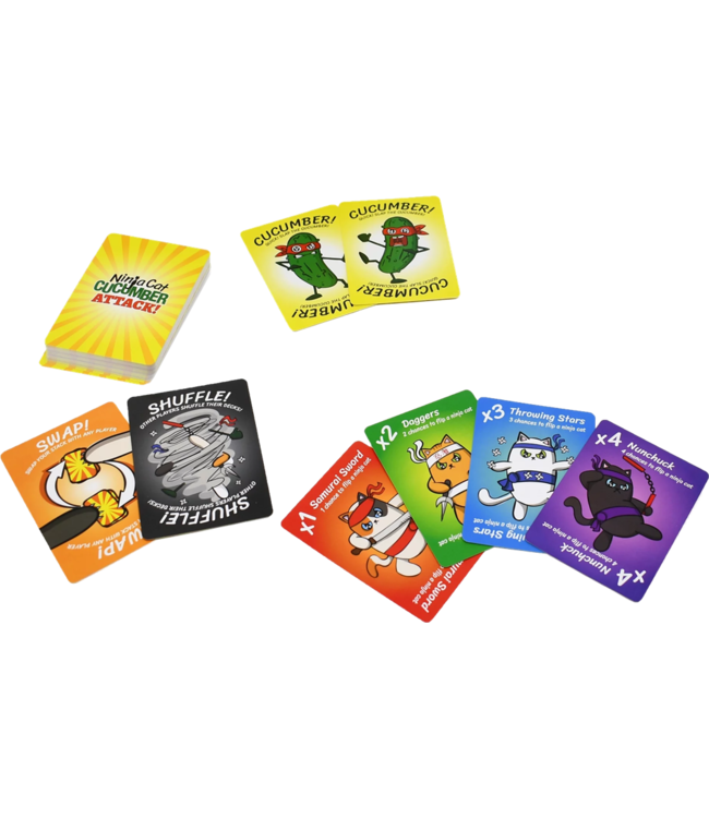 Ninja Cat Cucumber Attack! (ENG) - Kaartspel