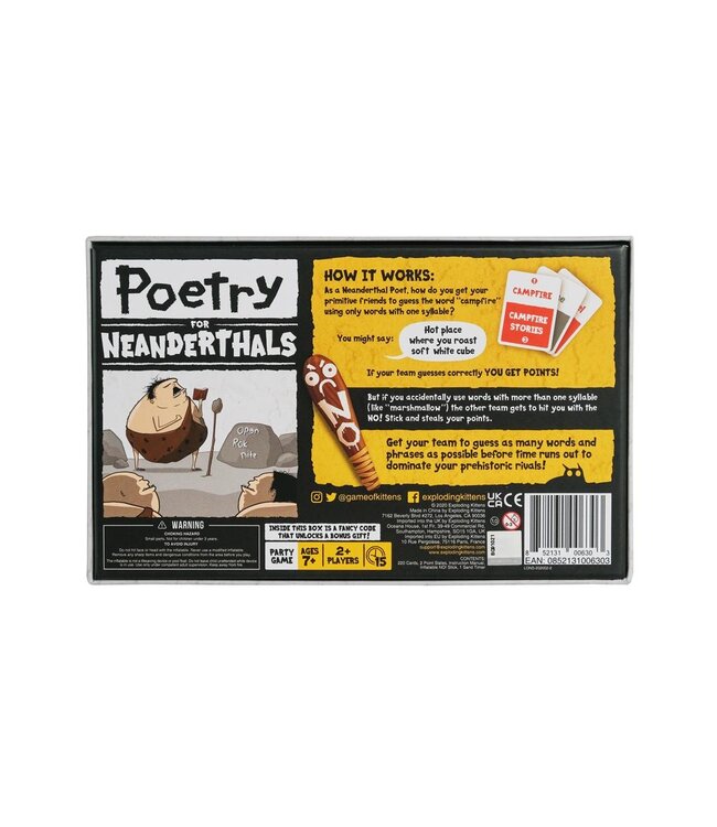 Poetry for Neanderthals (ENG) - Kaartspel