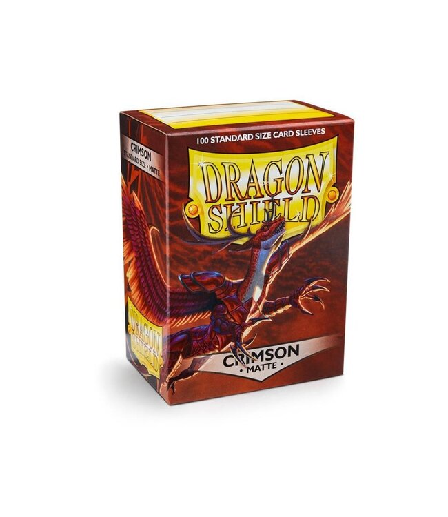 Dragon Shield Matte: Crimson (100 Sleeves) - Card Sleeves