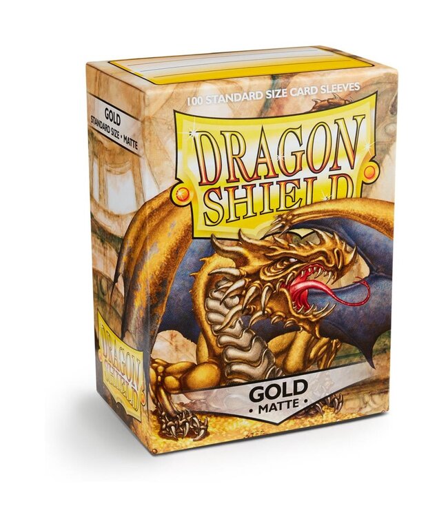 Dragon Shield Matte: Gold (100 Sleeves) - Card Sleeves