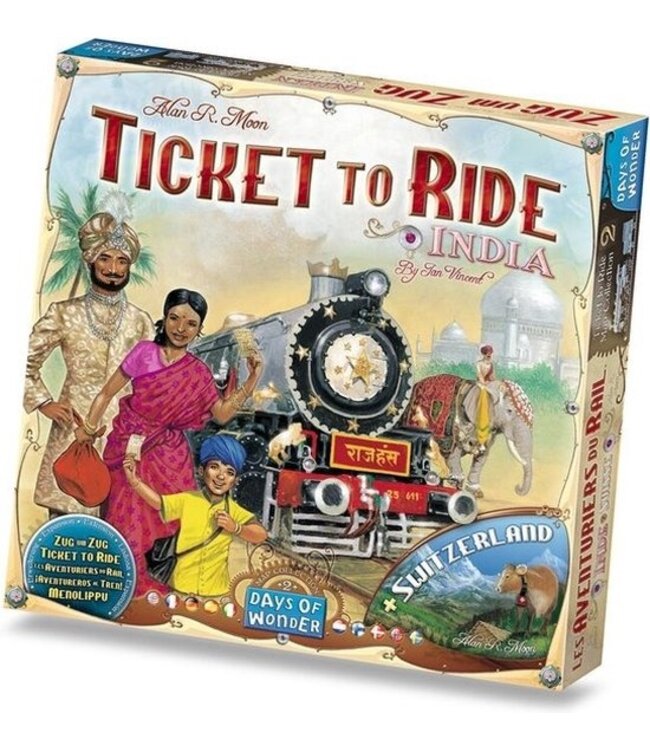 Ticket to Ride: India/Zwitserland (NL) - Brettspiel
