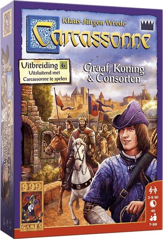 999 Games Carcassonne: Graaf, Koning en Consorten (NL) afbeelding