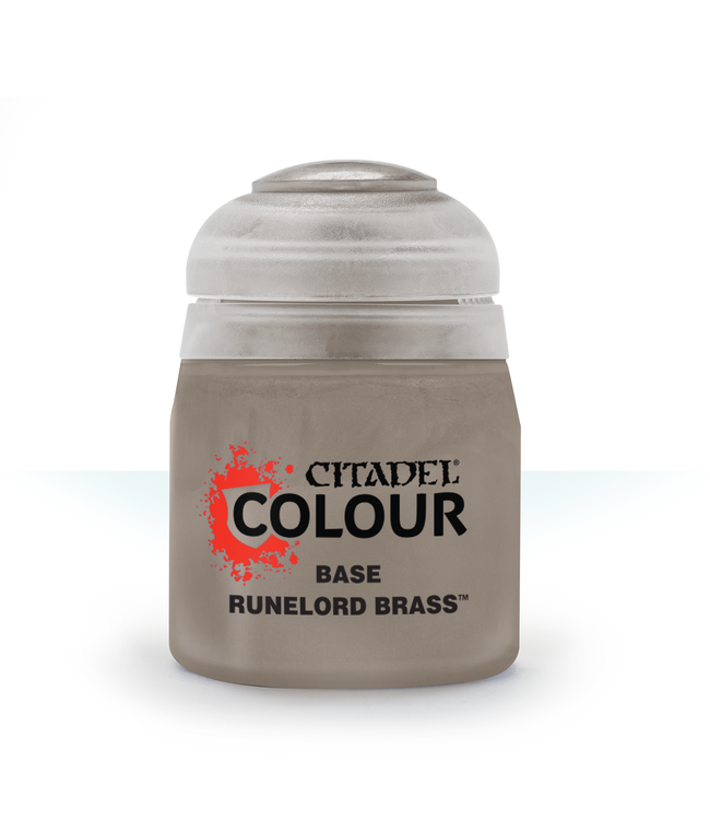 Citadel Colour Base: Runelord Brass (12ml) - Miniature Paint