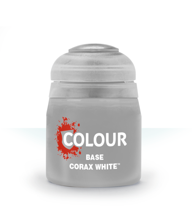 Citadel Colour Base: Corax White (12ml) - Miniature Paint