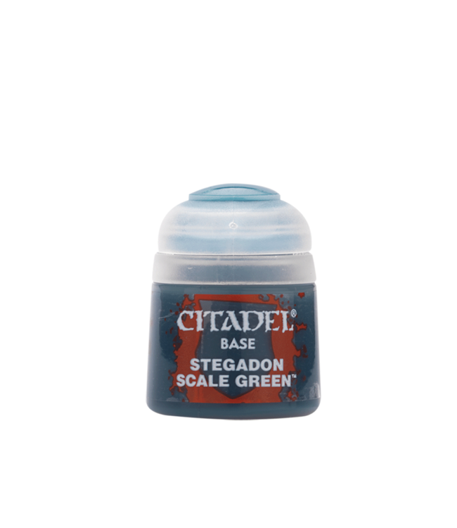 Citadel Colour Base: Stegadon Scale Green (12ml) - Miniature Paint