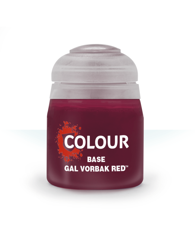 Citadel Colour Base: Gal Vorbak Red (12ml) - Miniature Paint