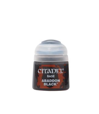 Citadel Miniatures Citadel Colour Base: Abaddon Black (12ml)