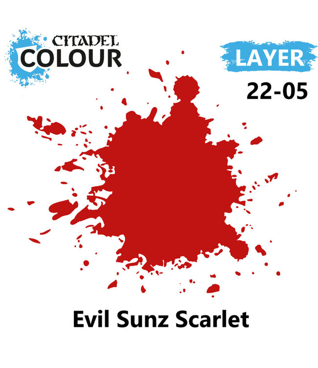 Citadel Colour Layer: Evil Sunz Scarlet (12ml) - Miniature Paint
