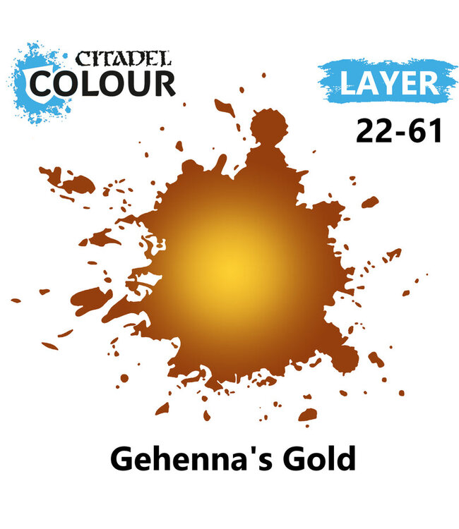 Citadel Colour Layer: Gehenna's Gold (12ml) - Miniature Paint