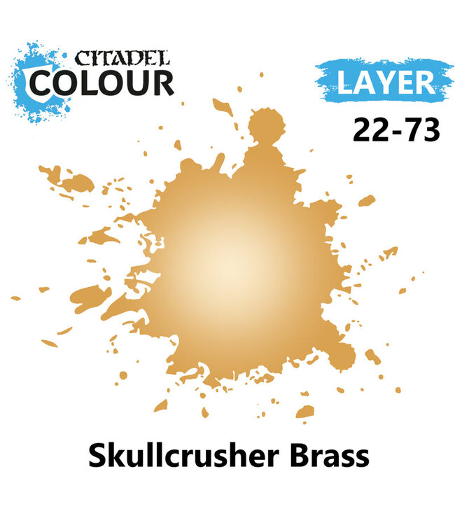 Citadel Colour Layer: Skullcrusher Brass (12ml) - Miniature Paint