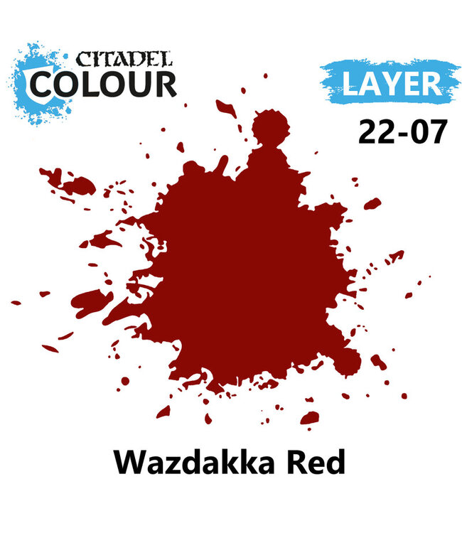 Citadel Colour Layer: Wazdakka Red (12ml) - Miniature Paint