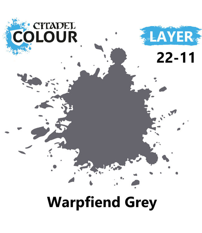 Citadel Colour Layer: Warpfiend Grey (12ml) - Miniature Paint
