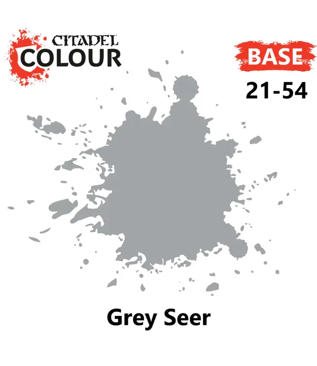 Citadel Colour Base: Grey Seer (12ml) - Miniature Paint
