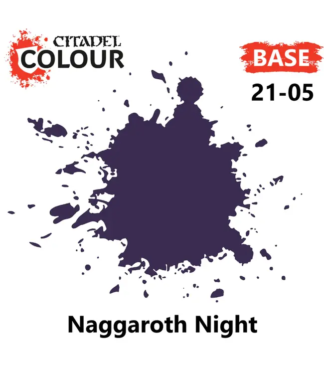Citadel Colour Base: Naggaroth Night (12ml) - Miniature Paint
