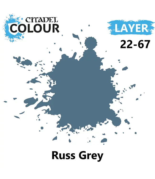 Citadel Colour Layer: Russ Grey (12ml) - Miniature Paint