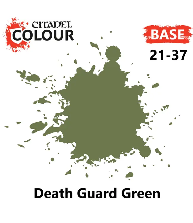 Citadel Colour Base: Death Guard Green (12ml) - Miniature Paint