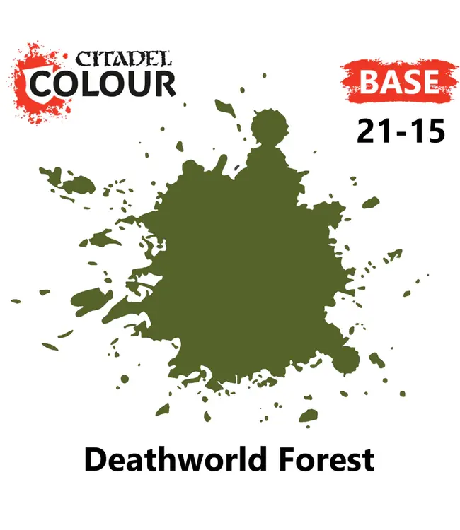Citadel Colour Base: Death World Forest (12ml) - Miniature Paint