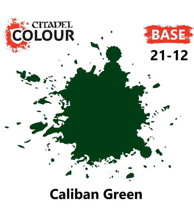 Citadel Colour Base: Caliban Green (12ml) - Miniature Paint