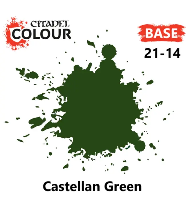 Citadel Colour Base: Castellan Green (12ml) - Miniature Paint