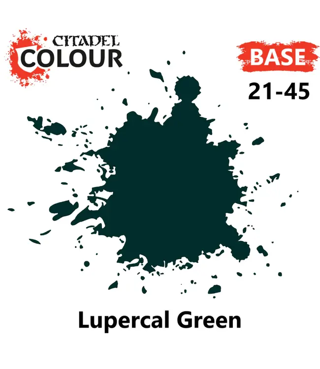 Citadel Colour Base: Lupercal Green (12ml) - Miniature Paint