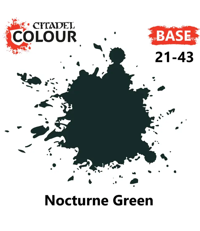 Citadel Colour Base: Nocturne Green (12ml) - Miniature Paint