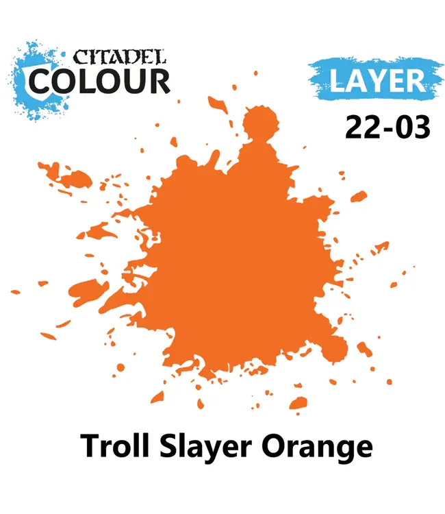 Citadel Colour Layer: Troll Slayer Orange (12ml) - Miniature Paint