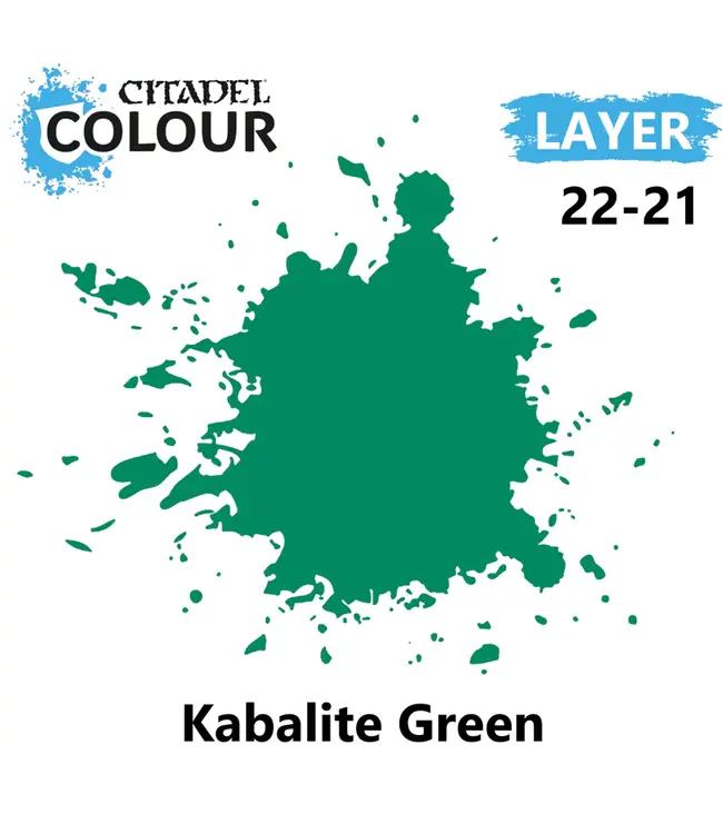 Citadel Colour Layer: Kabalite Green (12ml) - Miniature Paint