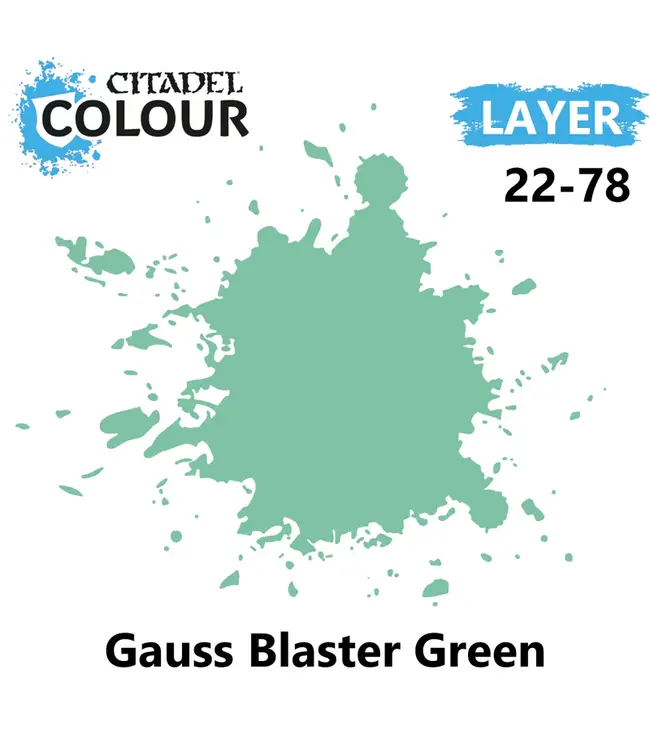 Citadel Colour Layer: Gauss Blaster Green (12ml) - Miniature Paint