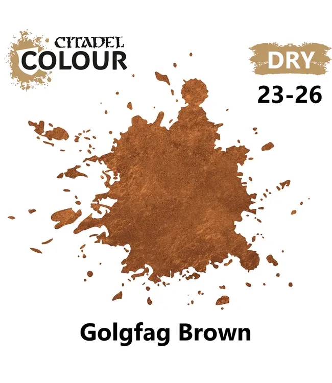 Citadel Colour Dry: Golgfag Brown (12ml) - Miniature Paint