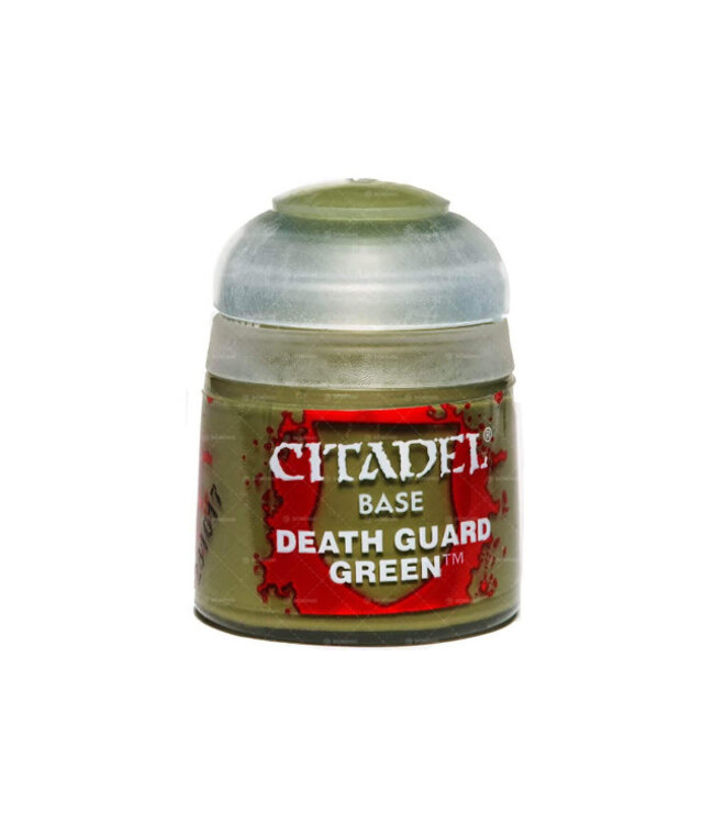 Citadel Colour Base: Death Guard Green (12ml) - Miniature Paint