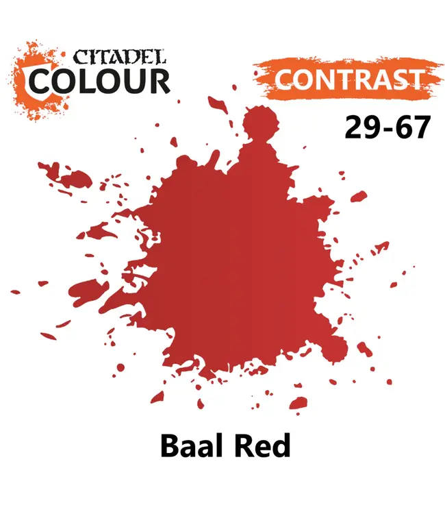 Citadel Colour Contrast: Baal Red (18ml) - Miniature Paint