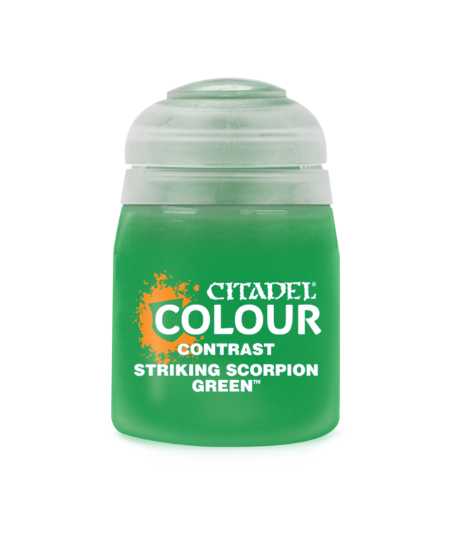 Citadel Colour Contrast:  Striking Scorpion Green (18ml) - Miniature Paint