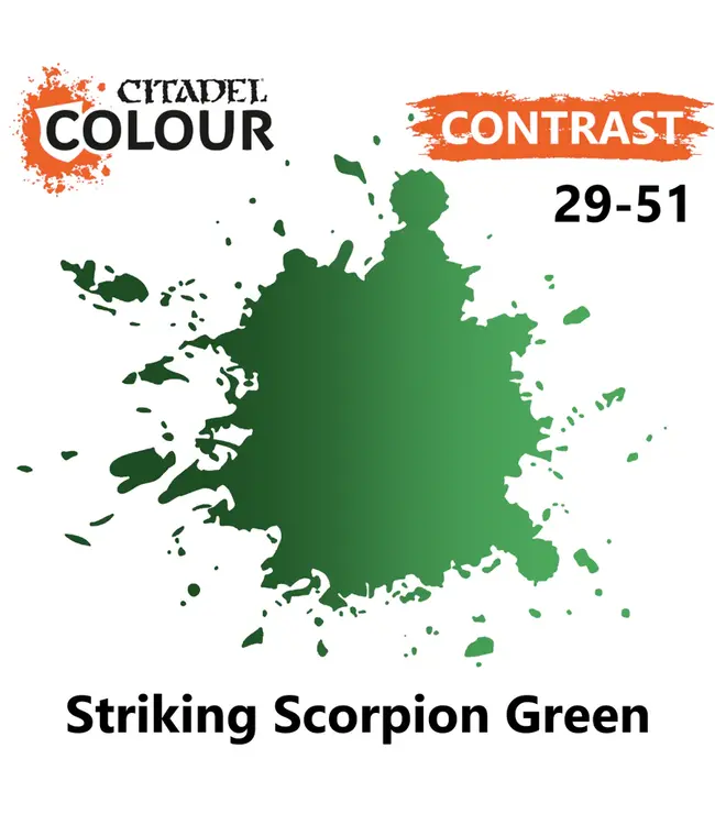 Citadel Colour Contrast:  Striking Scorpion Green (18ml) - Miniature Paint