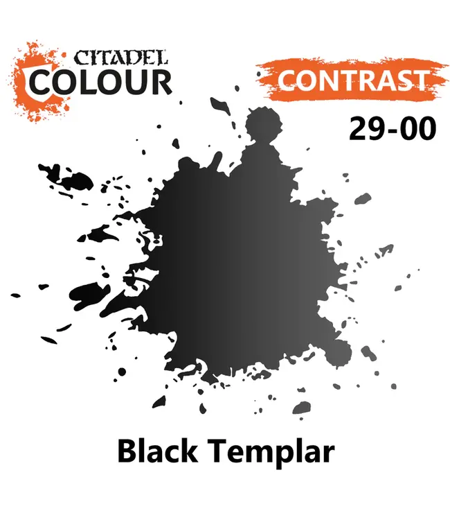 Citadel Colour Contrast:  Black Templar (18ml) - Miniature Paint